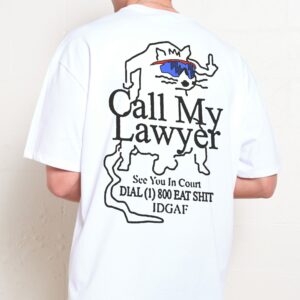 Call My Lawyer Oversized Graphic Tee Unisex 100% Combed Cotton Heavyweight 275gsm