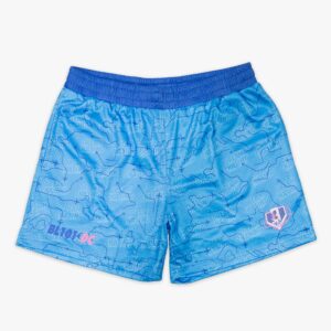 Dream Chaser Shorts - Sunrise Light Blue Mesh Athletic Shorts