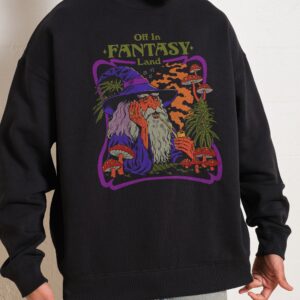 Fantasy Land Unisex Graphic Sweatshirt 80% Cotton 340gsm Premium Print by Steven Rhodes