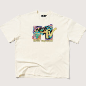 LSD MTV Logo Oversized Unisex T-Shirt 90s Boxy Fit 100% Combed Cotton Heavyweight