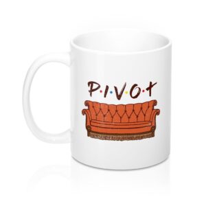 Pivot Coffee Mug - Classic White Ceramic Mug for Coffee Tea Hot Chocolate