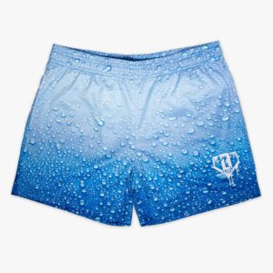 Rain Delay Droplet Shorts - Water Pattern Mesh Polyester 5" Inseam