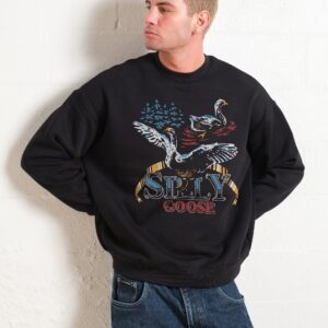 Silly Goose Unisex Sweatshirt - Premium 340gsm Cotton Poly Blend Graphic Print