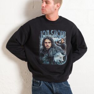 Vintage Jon Snow Game of Thrones Unisex Sweatshirt 340gsm Cotton Blend