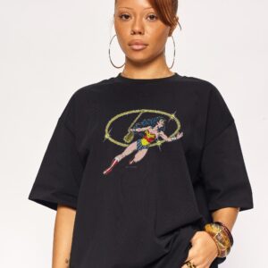 Wonder Woman Lasso of Truth Oversized Graphic T-Shirt Unisex 100% Combed Cotton