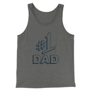 #1 Dad Unisex Tank Top - Modern Fit Combed Cotton