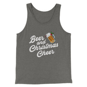 Beer And Christmas Cheer Men/Unisex Tank Top - Santa Jolly Juice Graphic Print