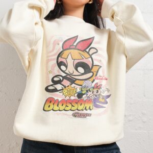 Blossom Powerpuff Girls Unisex Sweatshirt - Premium 340gsm Cotton Poly Blend