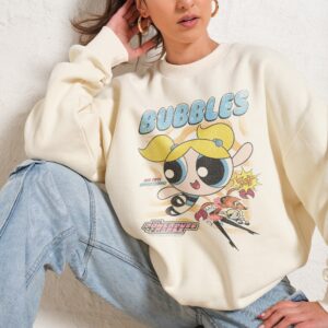 Bubbles Powerpuff Girls Unisex Sweatshirt 340gsm Cotton Poly Blend