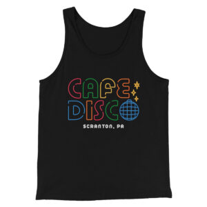 Cafe Disco Men/Unisex Tank Top - Modern Fit Combed Ring-Spun Cotton