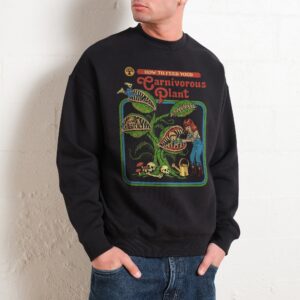 Carnivorous Plant Unisex Sweatshirt Graphic Print 80% Cotton 340gsm Premium by Steven Rhodes