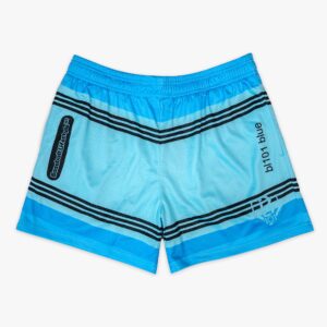 Crayon Shorts BL101 Blue Mesh Athletic Shorts with Pockets