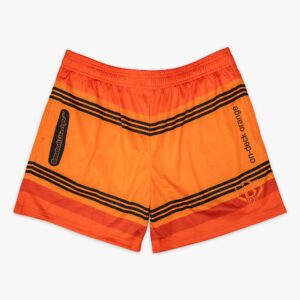 Crayon Shorts On-Deck Orange Mesh Baseball Shorts with Pockets