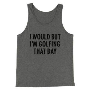Funny Golfing Priority Unisex Tank Top - Modern Fit Combed Cotton