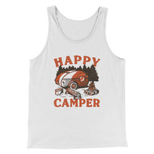 Happy Camper Men/Unisex Tank Top - Modern Fit Combed Cotton