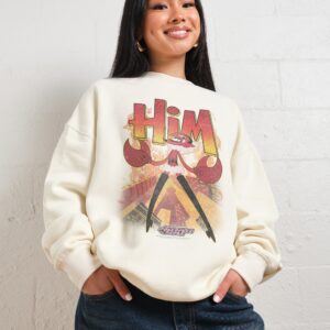 HIM The Powerpuff Girls Unisex Graphic Sweatshirt 340gsm Cotton Poly Blend