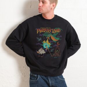In My Fantasy Land Unisex Graphic Sweatshirt 80% Cotton 340gsm