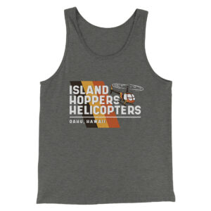 Island Hoppers Helicopters Men/Unisex Tank Top - Modern Fit Combed Cotton