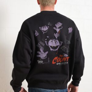 Japan Count Front and Back Sesame Street Unisex Sweatshirt 340gsm Cotton-Poly Blend