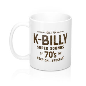 K-Billy FM Coffee Mug - Classic White Ceramic Mug for Coffee Tea Hot Chocolate