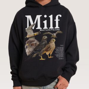Man I Love Falcons Unisex Graphic Hoodie - 90s Boxy Fit, 340gsm Cotton-Poly Blend