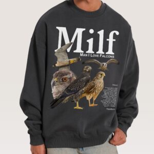 Man I Love Falcons Unisex Sweatshirt - Premium 340gsm Cotton Poly Graphic Print