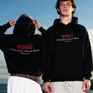 Monaco Auto Club Hoodie - Unisex 90s Boxy Fit, 340gsm Cotton-Poly Blend