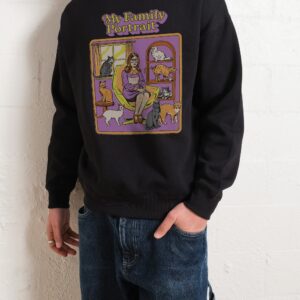 My Family Portrait Unisex Sweatshirt - Steven Rhodes Graphic Print, 80% Cotton 340gsm