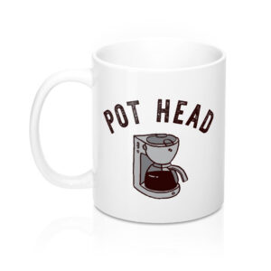 Pot Head Coffee Mug - White Ceramic Sublimation Printed Mug