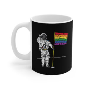 Pride Moon Man Ceramic Coffee Mug - White Durable 11oz Classic Shape