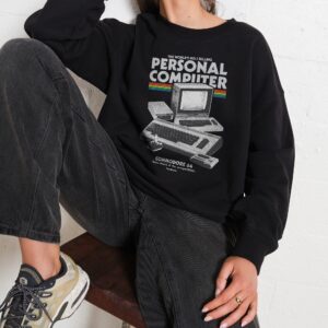 Retro Commodore 64 Unisex Sweatshirt - Premium 80% Cotton 340gsm Graphic Print