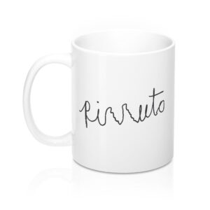 Rizzuto Coffee Mug - Durable White Ceramic Mug for Coffee Tea Hot Chocolate