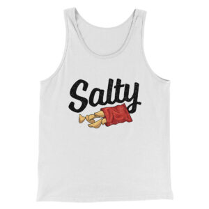 Salty Chips Funny Unisex Tank Top - Modern Fit Combed Cotton