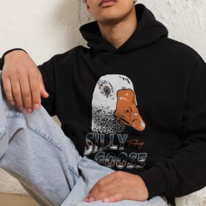 Silly Fkn Goose Unisex Graphic Hoodie - 90s Boxy Fit, 80% Cotton