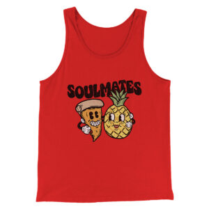 Soulmates Pineapple & Pizza Unisex Tank Top - Modern Fit Combed Cotton