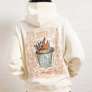 Spicy Marg Unisex Graphic Hoodie - 90s Boxy Fit, 340gsm Cotton-Poly Blend