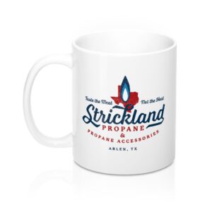 Strickland Propane Coffee Mug - Classic White Ceramic 11oz