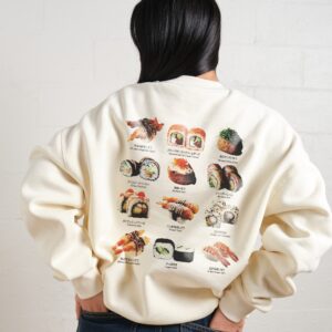 Sushi Graphic Unisex Sweatshirt - Premium 340gsm Cotton Poly Blend