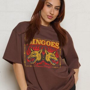 Territory Dingoes Oversized Graphic Tee Unisex T-Shirt - 100% Combed Cotton Heavyweight 275gsm