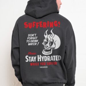 Threadheads Stay Hydrated While You Suffer Unisex Graphic Hoodie 90s Boxy Fit