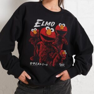 Tokyo Elmo Sesame Street Unisex Sweatshirt - 340gsm Cotton Poly Blend