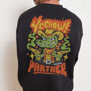 Yee Haw Crocodile Unisex Sweatshirt - Premium 340gsm Cotton Poly Blend